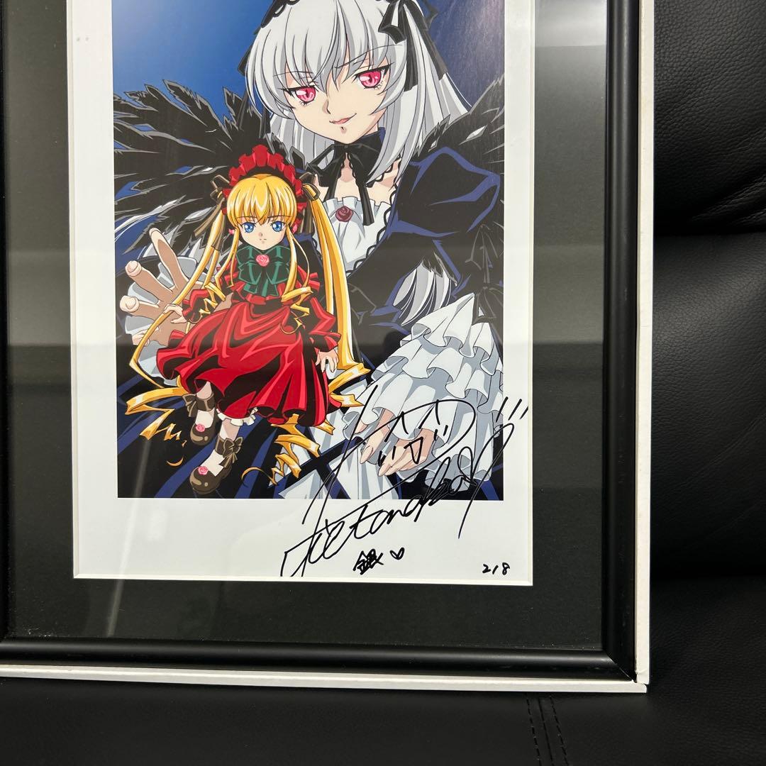 ローゼンメイデン トロイメント 「真紅、水銀燈」 プリントサイン入り 複製原画