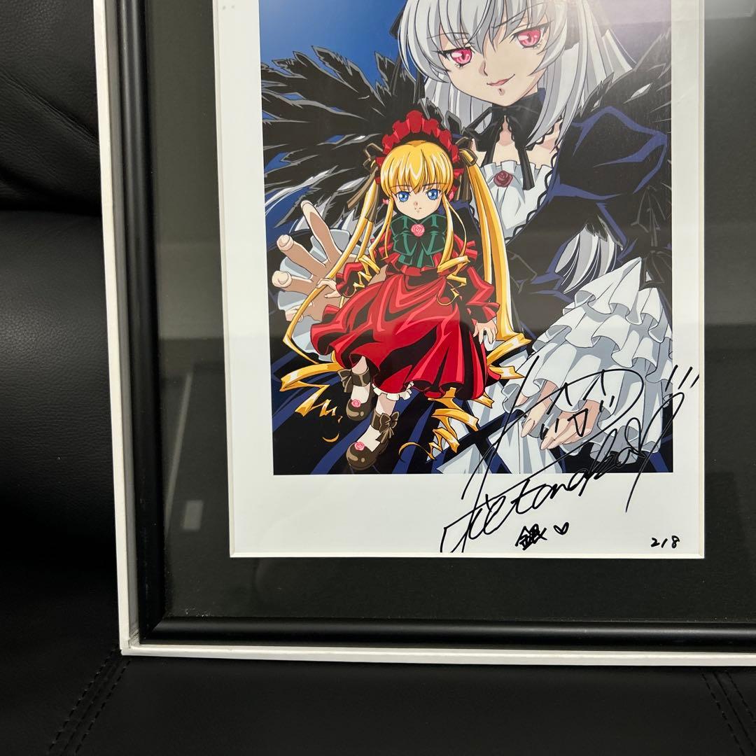 ローゼンメイデン トロイメント 「真紅、水銀燈」 プリントサイン入り 複製原画