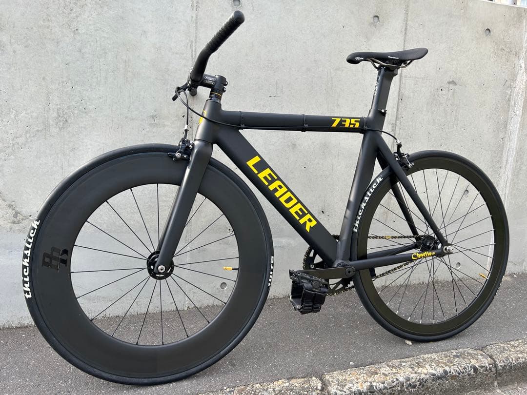 LEADER BIKE 735 TR CUSTOM M黒黄色 エアロピストバイク - メルカリ