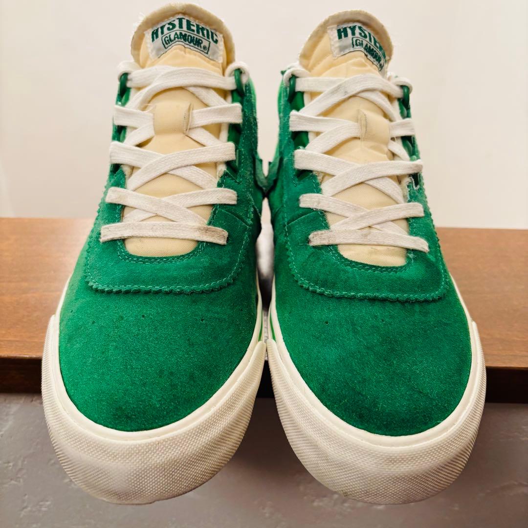 ヒステリックグラマー THUNDER ミドルカットスニーカー グリーン27cm
