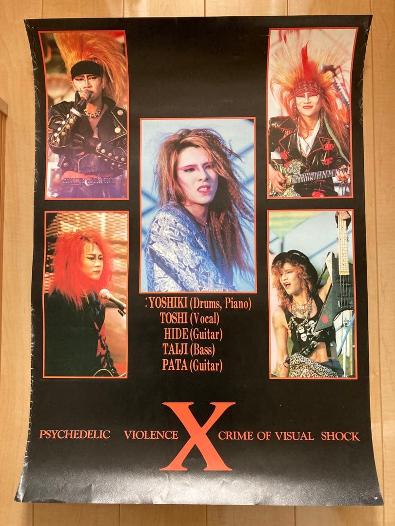 XJAPAN 初期 ビッグポスター 6枚セット 当時物 HIDE YOSHIKI - メルカリ