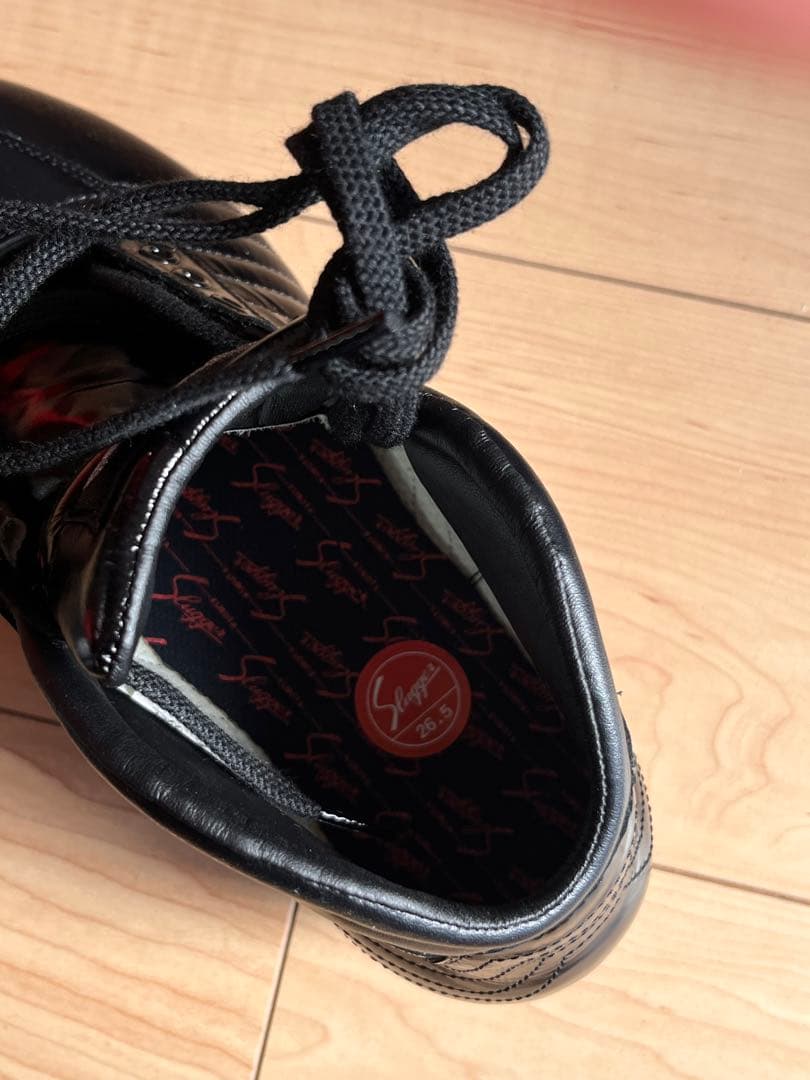 【未使用本革】久保田スラッガー 野球スパイク 26.5cm 金具 D-163