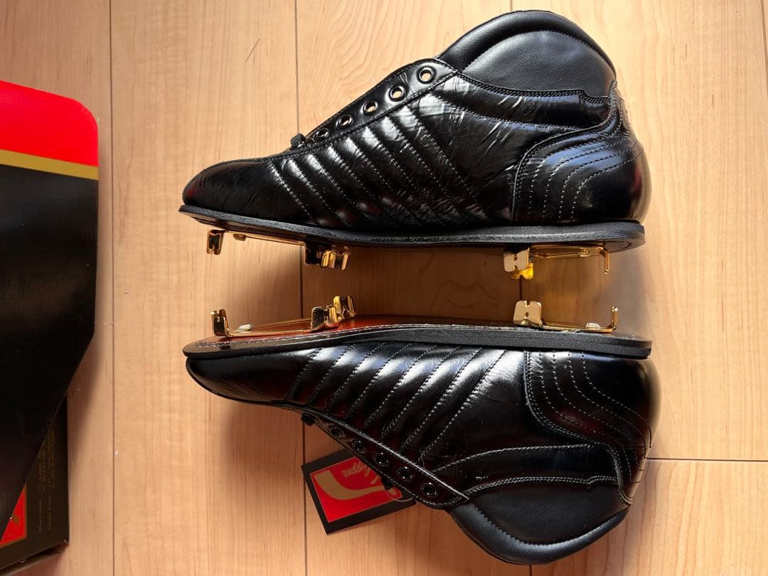 【未使用本革】久保田スラッガー 野球スパイク 26.5cm 金具 D-163