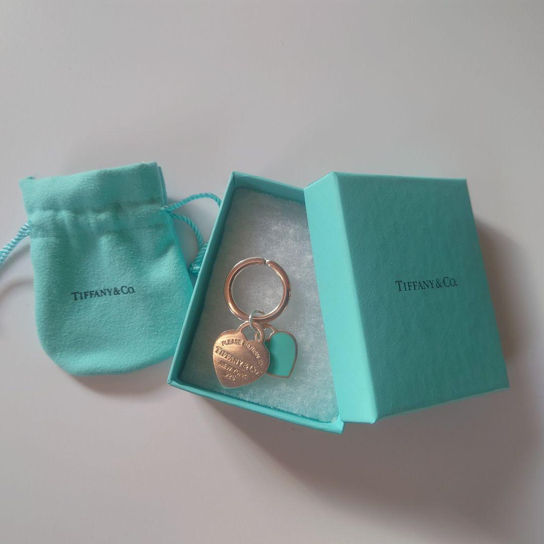 極美品 ティファニー キーリング リターントゥハート ブルーハート