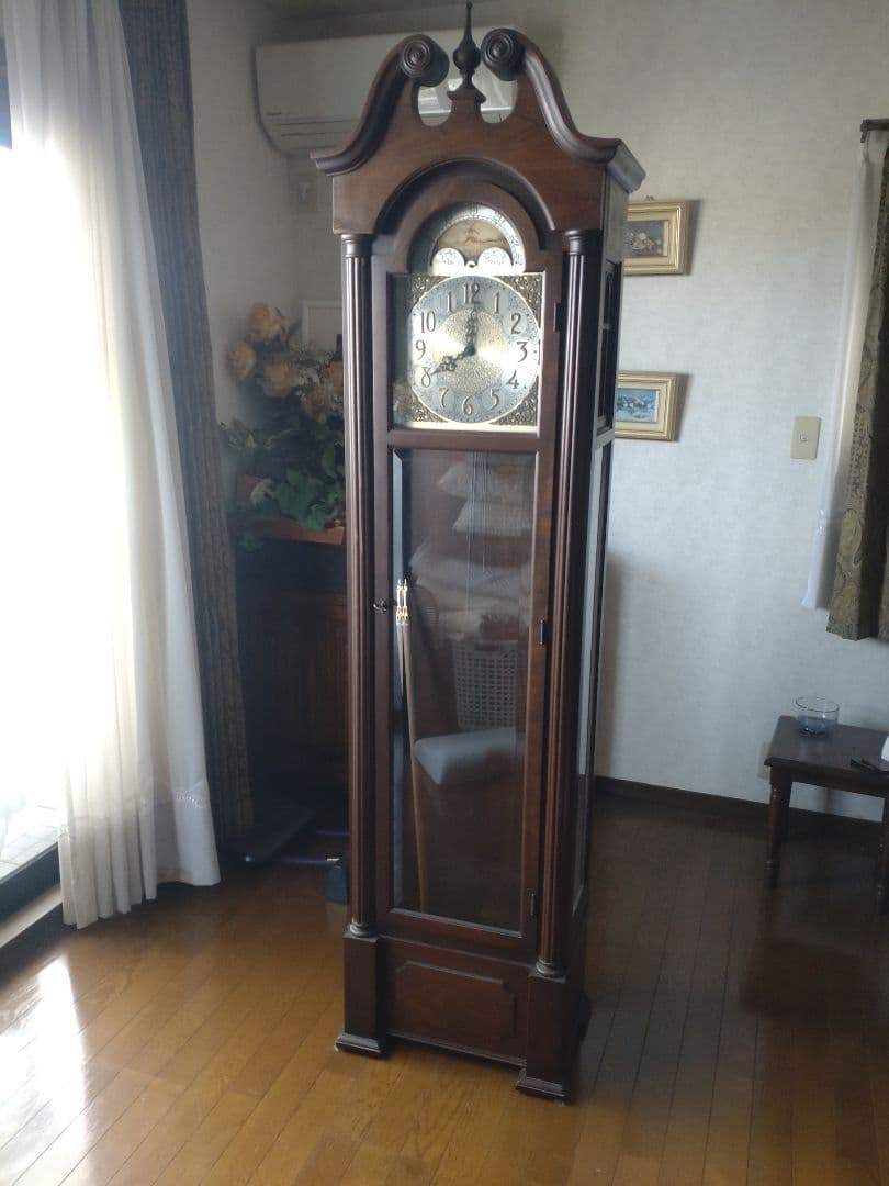 柱時計 ホールクロック Art Clock HT104 HF-4004】ホールクロック フロアクロック 置き時計 輸入時計 木製 輸入