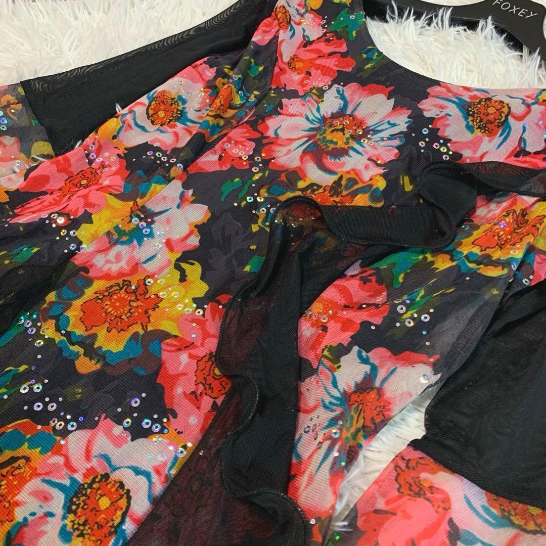 専用♡美品◇ICHIOKU 社交ダンスドレス ワンピース 花柄 スパンコール