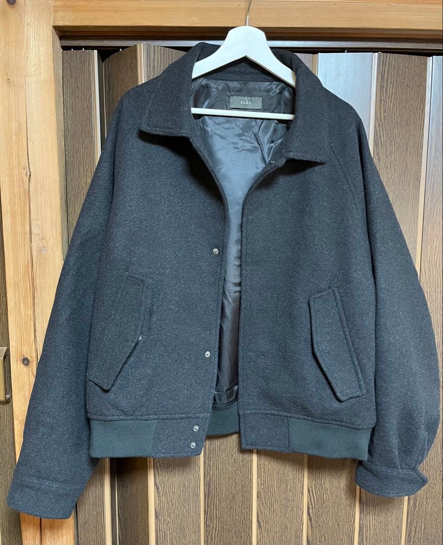 CLEL Wool Blend ウールブレンド テックメルトン2wayブルゾン - メルカリ