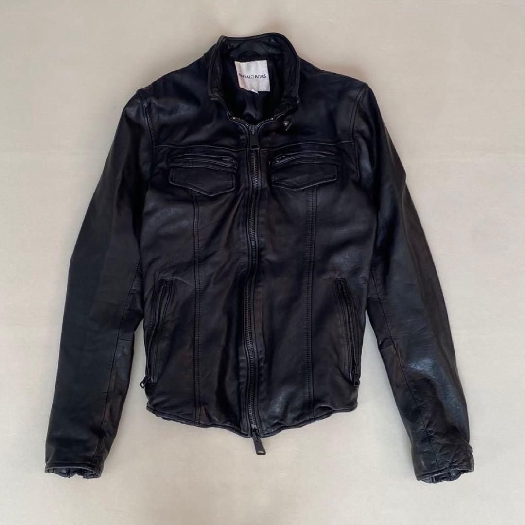 BUFFALO BOBS シングルライダース　レザージャケット　Y2K BUFFALO BOBS（バッファローボブズ） 革ジャン ライダース CHELSEA