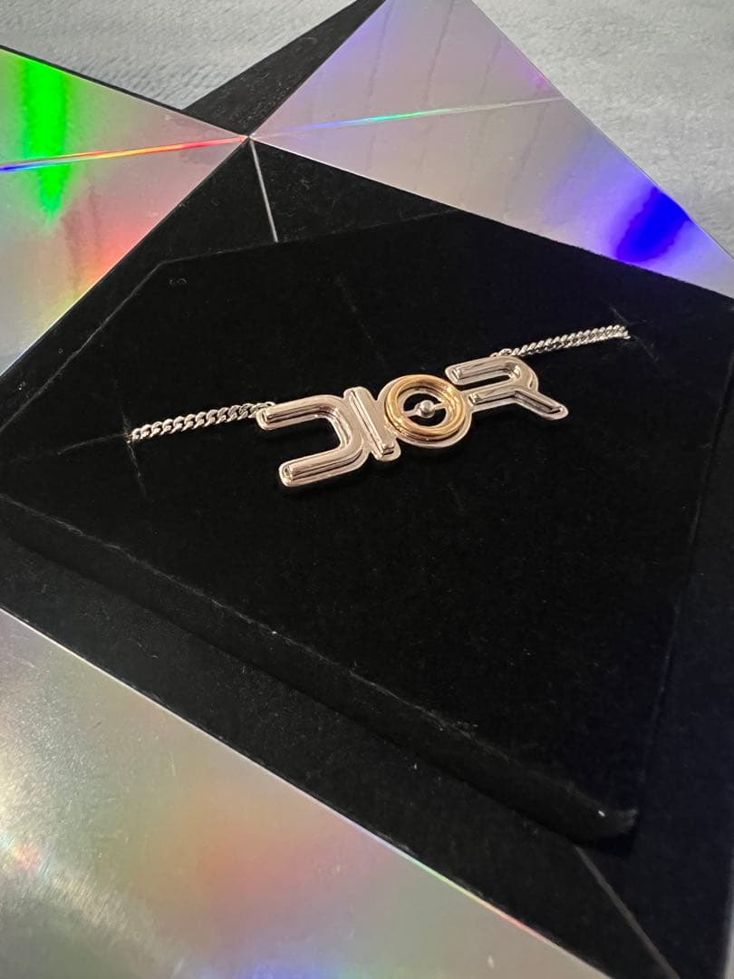 DIOR SORAYAMA 空山基 ネックレス Dior ディオール SORAYAMA メタル ロゴ シルバー ゴールド 空山基