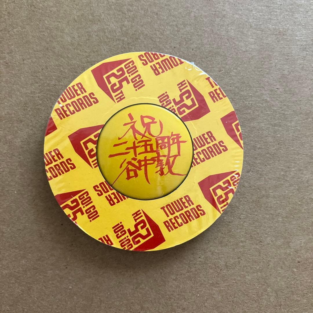 タワーレコード25周年記念缶バッジ(谷中敦/東京スカパラダイス