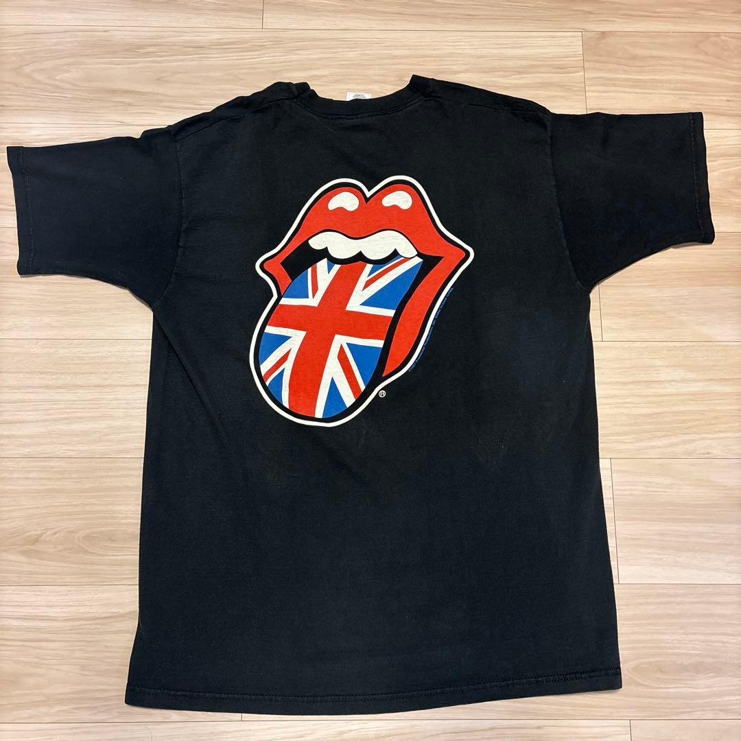 vintage The Rolling Stones 刺繍ロゴTシャツ 黒XL