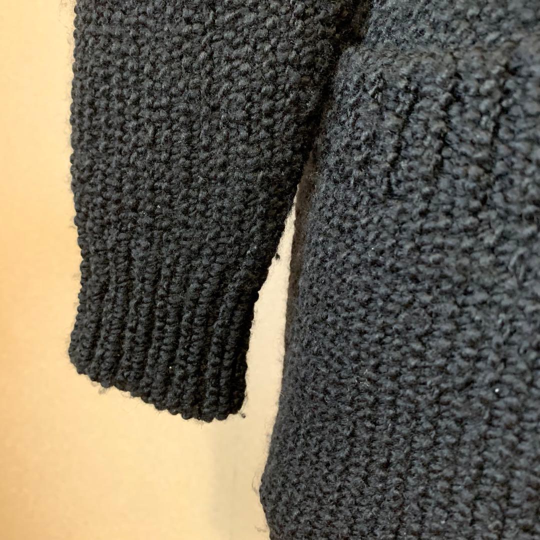 《古着》　Burberry London バーバリーロンドン　ニットコート　黒色