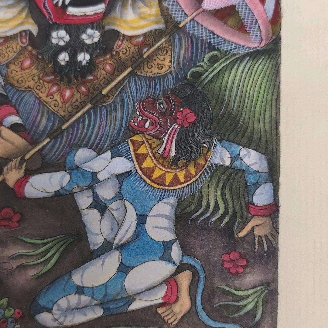 インドネシアバリ島ウブドの細密画