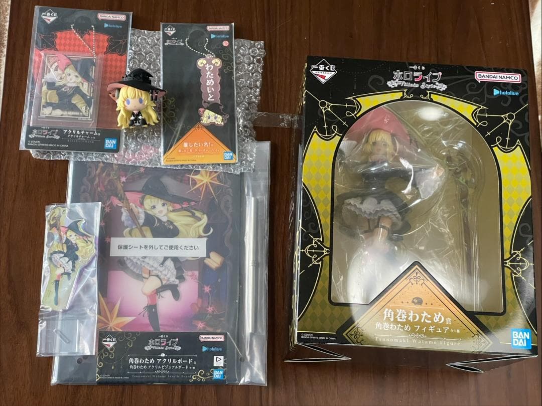 ホロライブ　1番くじ　角巻わため　フィギュア　セット わためぇ初のスケールフィギュアでます😭💓