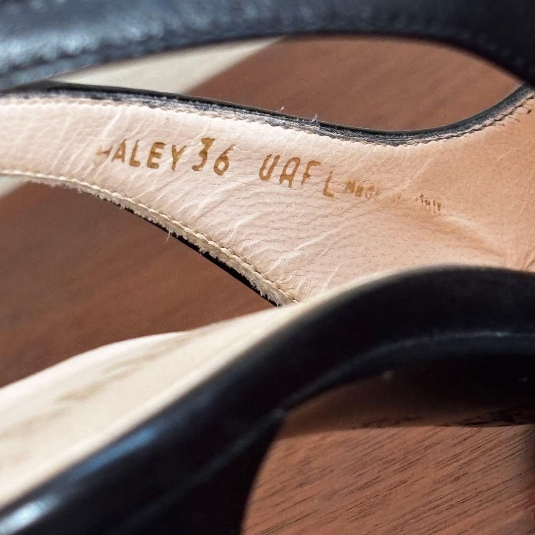 BALLY バリー 本革 スリングバック黒 36EU ポインテッドトゥ - メルカリ