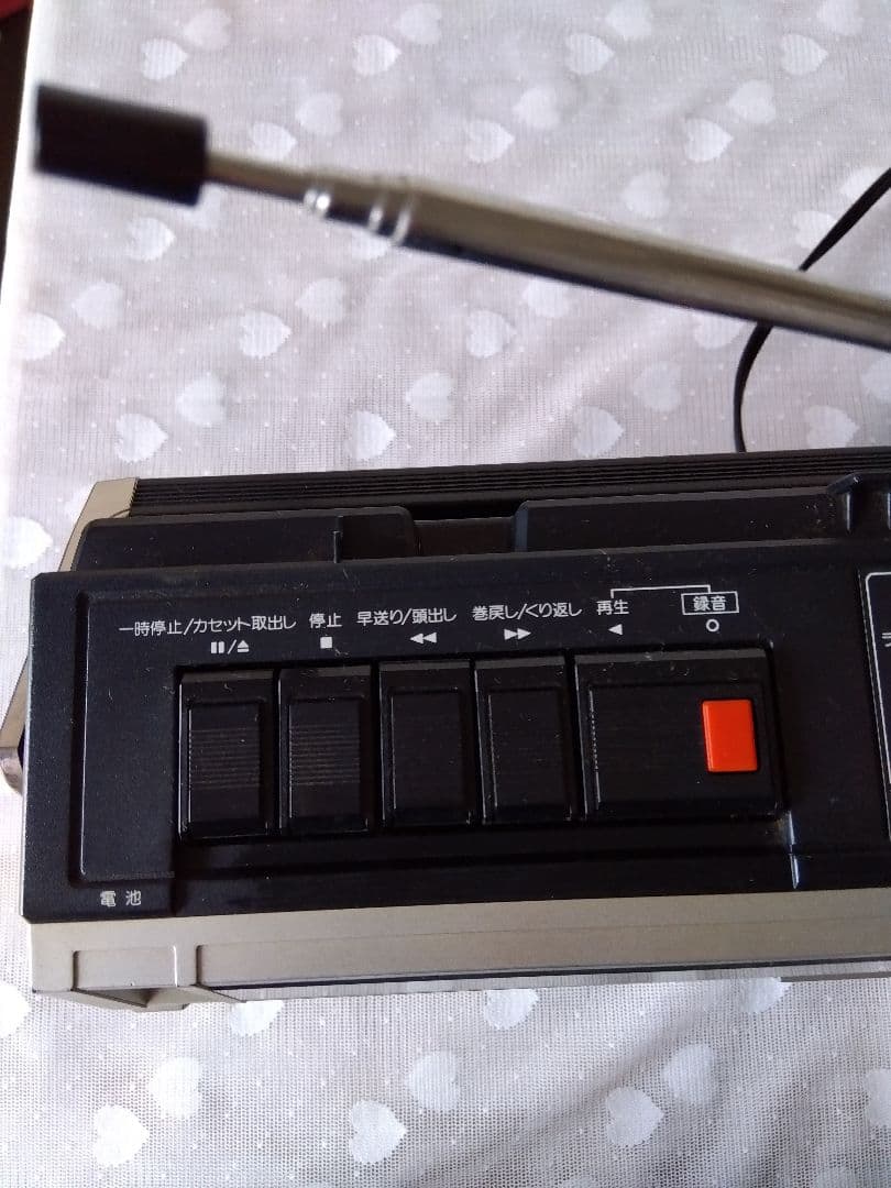 昭和レトロ◇National FM-AMラジオカセット RX-1550◇