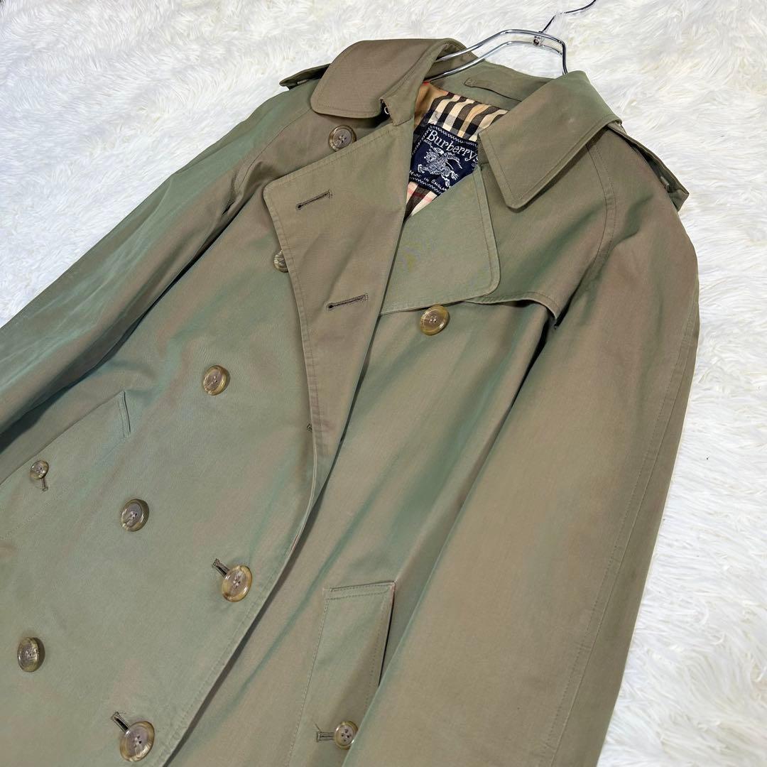 バーバリー トレンチコート ノバチェック 玉蟲色 レディース