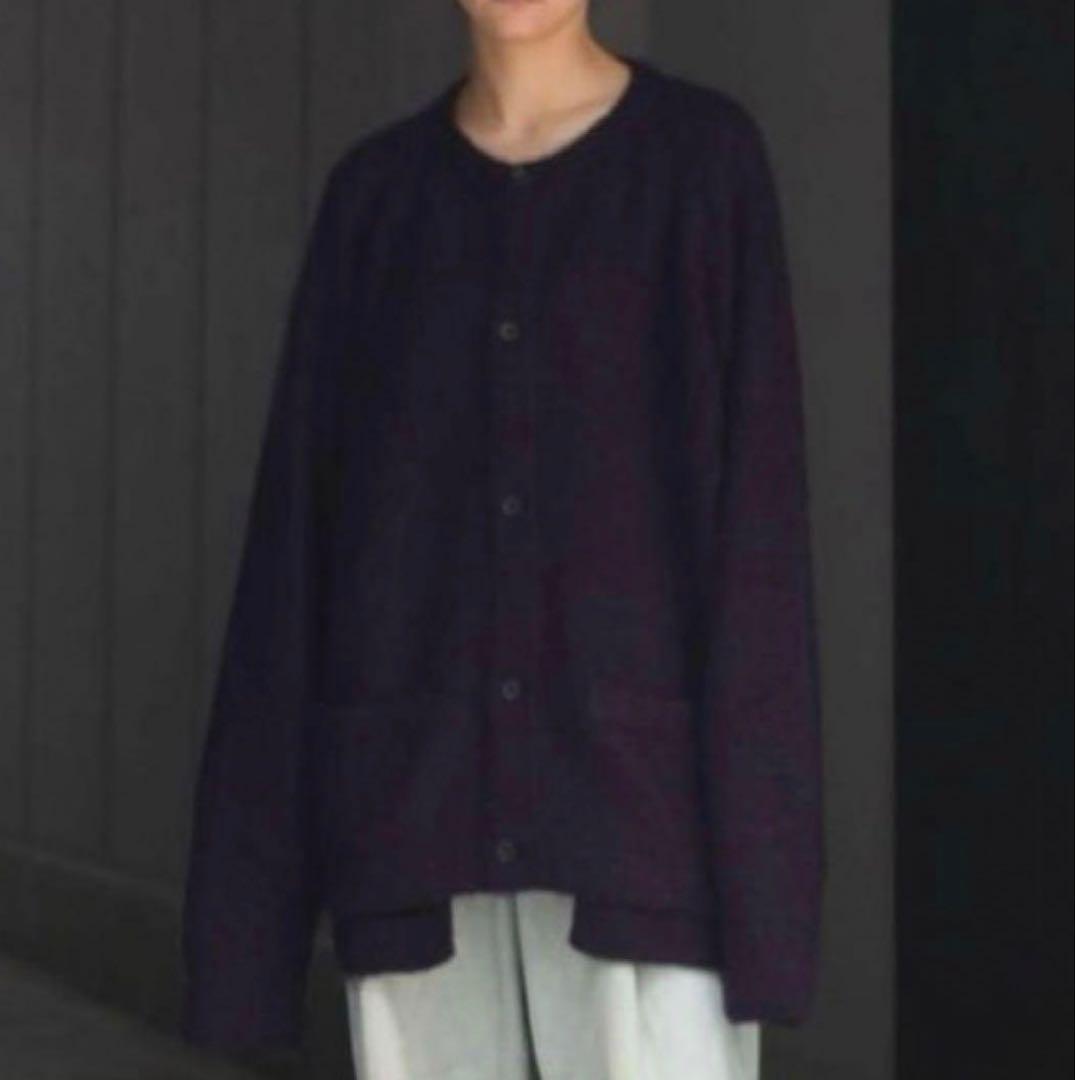 stein　KID MOHAIR CARDIGAN　Dark Purple stein | シュタイン KID MOHAIR CARDIGAN(DARK PURPLE) / キッドモヘア