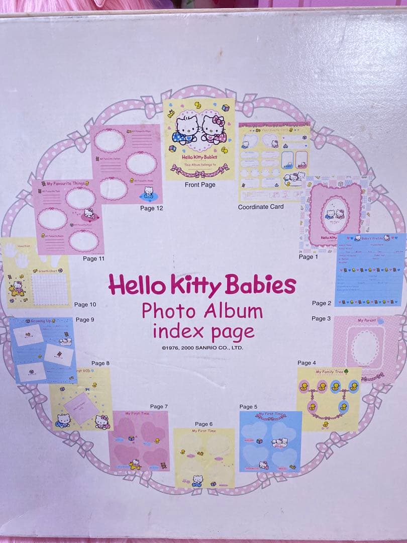 サンリオ　ベビーキティ　ダニエル　ピンク　アルバム　ボックス