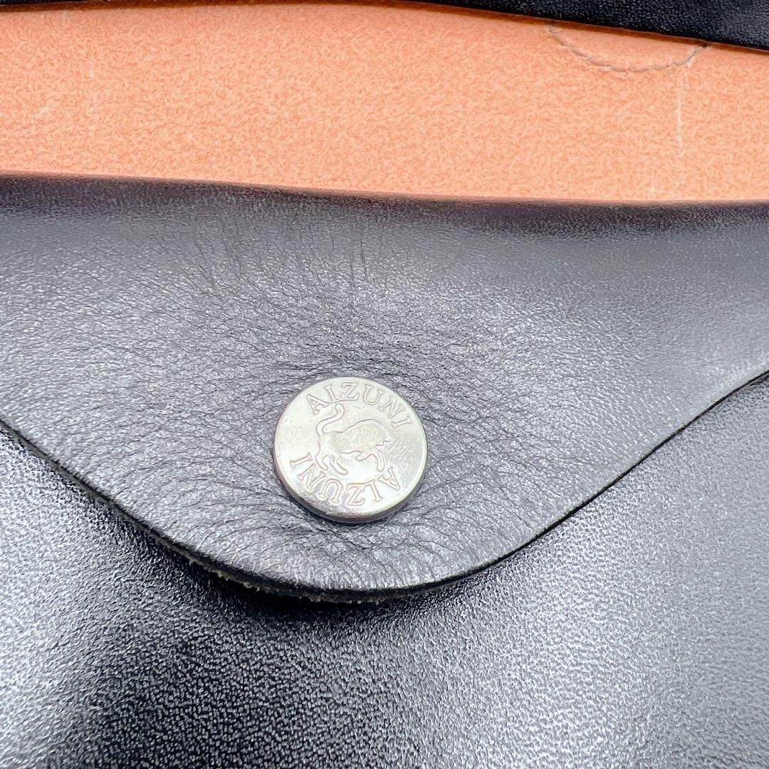 ALZUNI アルズニ 桜 カットワーク レザー ロングウォレット コンチョ