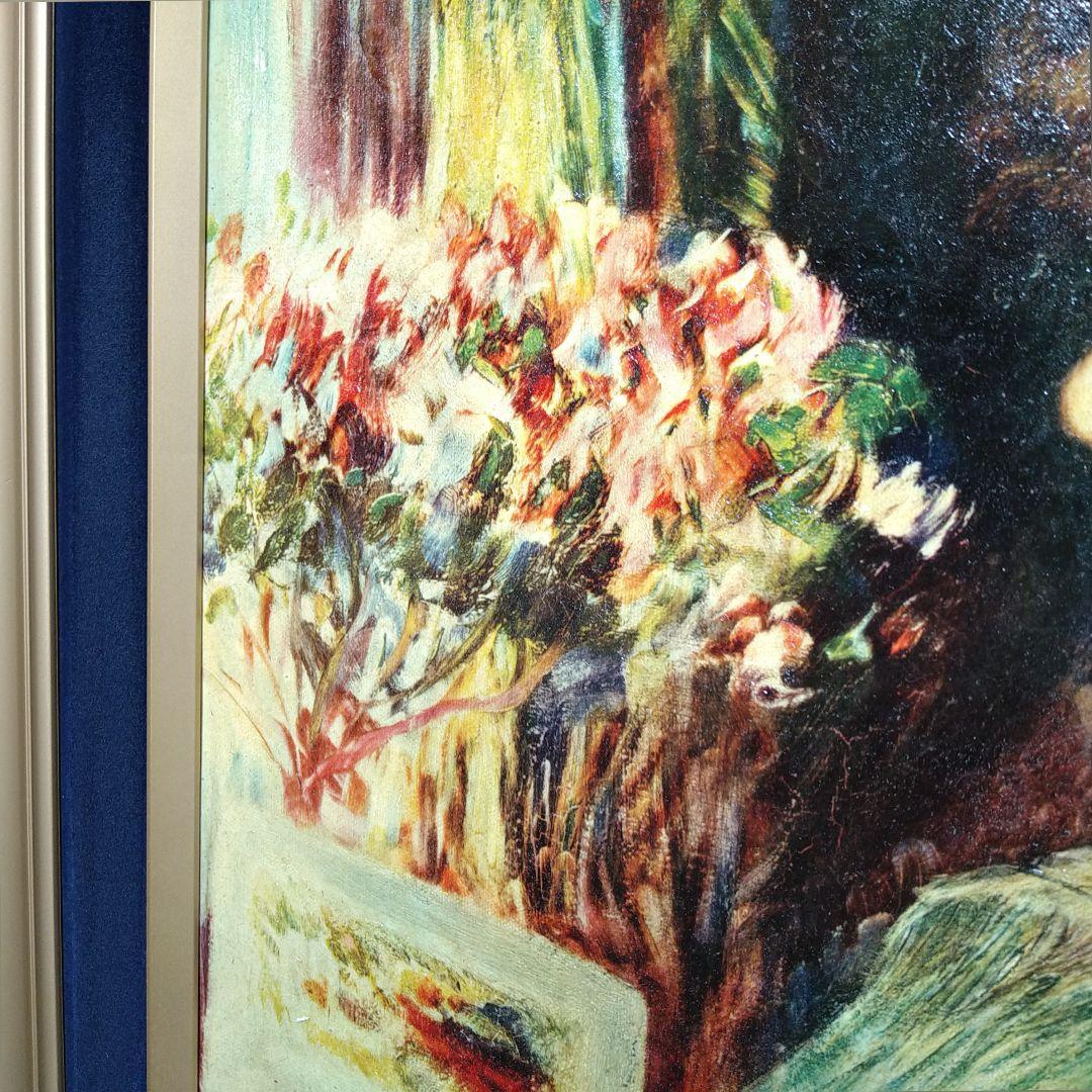 AA30 ルノアール花の帽子の少女F10工芸品ファインアート世界名画インテリア