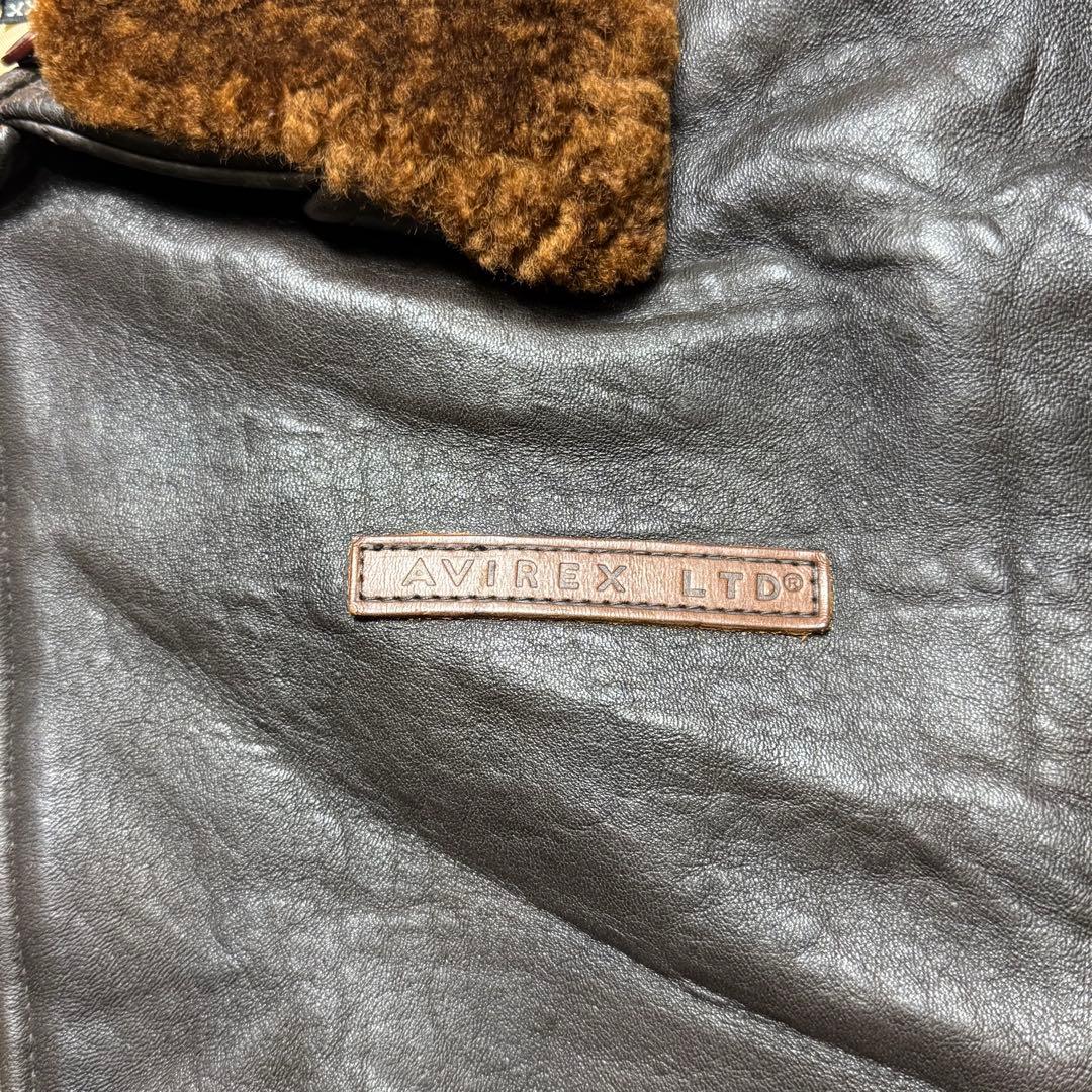 希少 XXL AVIREX G-1 フライト レザージャケット ダークブラウン
