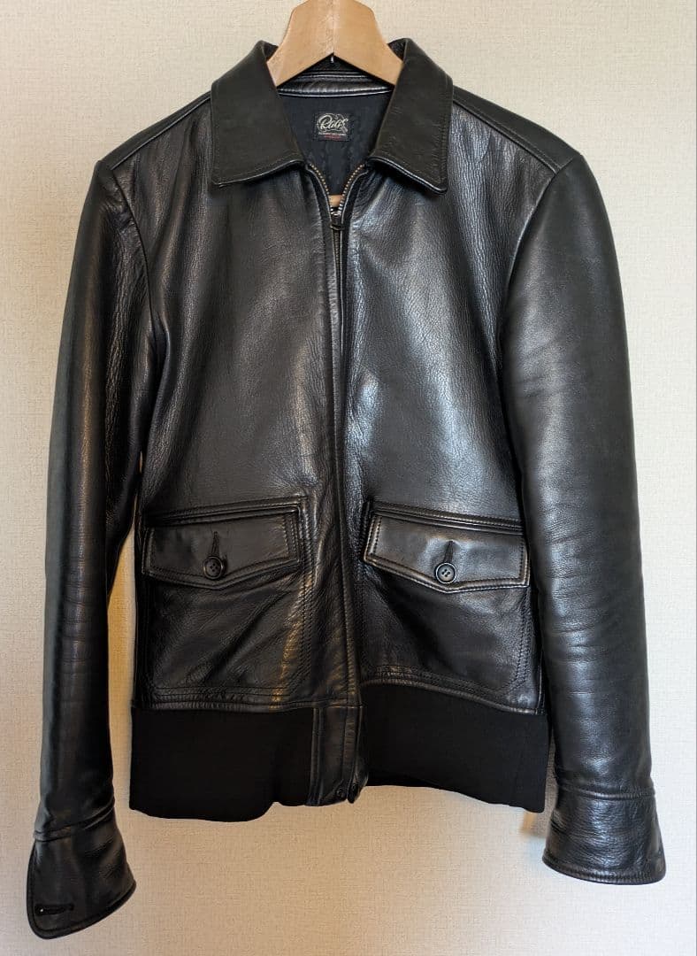 ラグスマックレガー シングルライダースジャケット ブラック キムタク