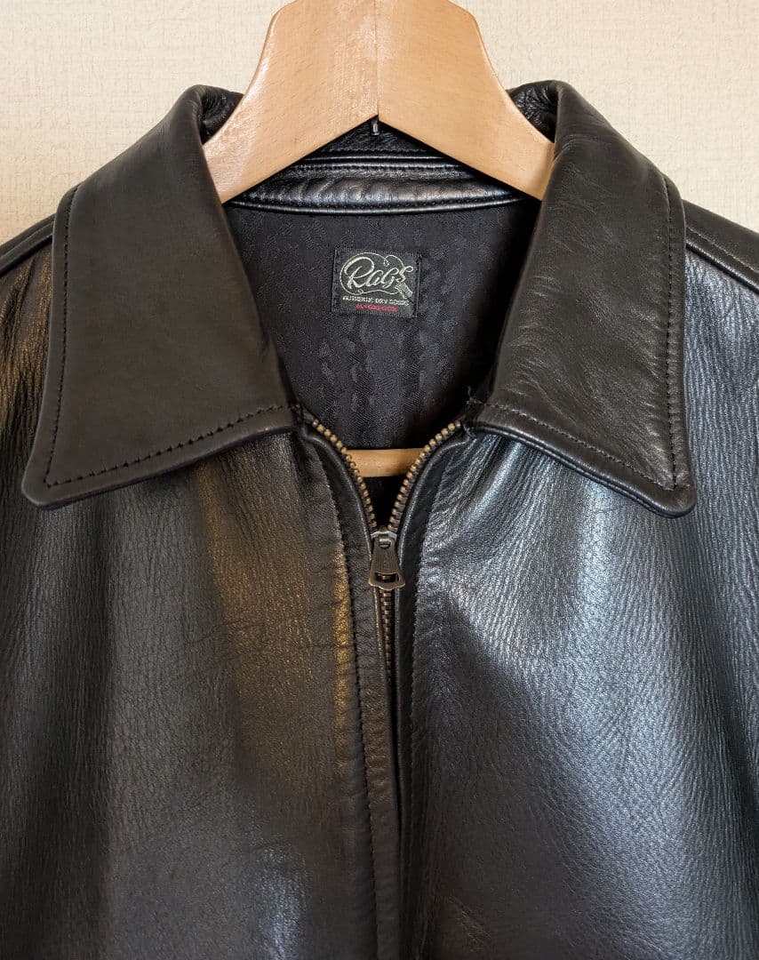 ラグスマックレガー シングルライダースジャケット ブラック キムタク