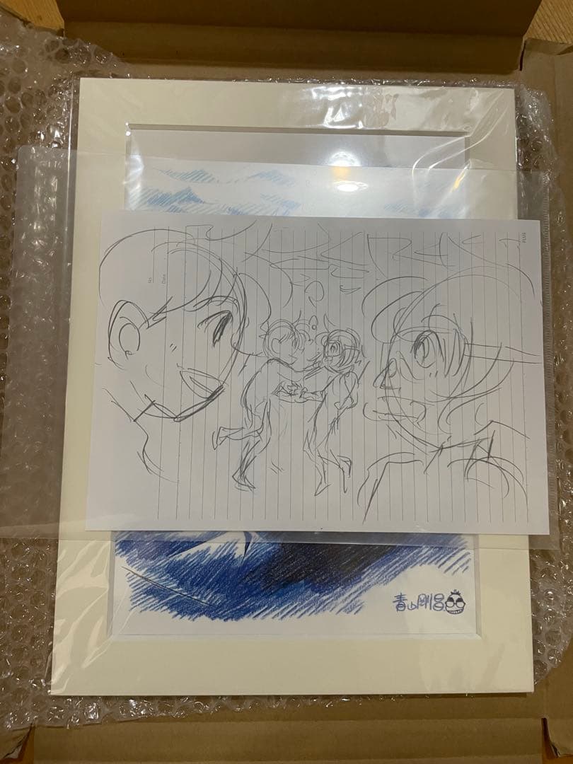 【新品未開封】名探偵コナン　黒鉄の魚影　複製原画　青山剛昌先生描き下ろし&ラフ画