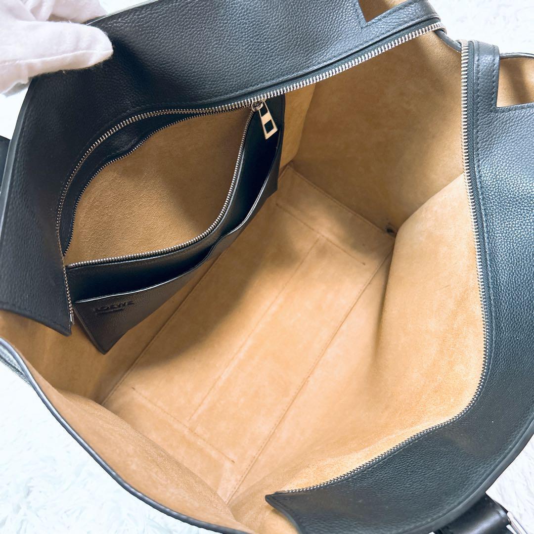 ロエベ トートバッグ バックル ジッパートート ソフトグレインカーフ