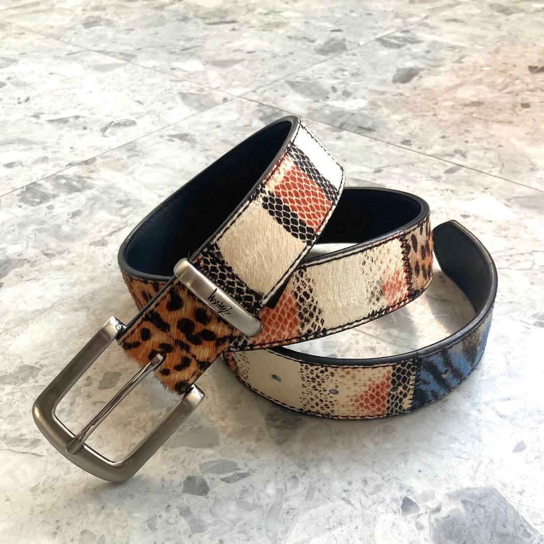 STUSSY Mixed Animal Print Belt|mercariメルカリ官方指定廠商|Bibian