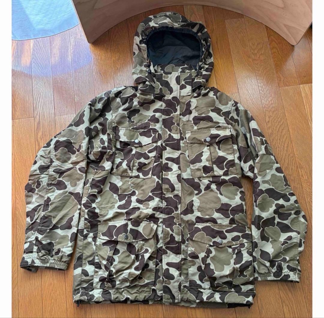 Columbia 迷彩 マウンテンパーカー　ダックカモ　XL 80s USA製 Columbiaコロンビア ダックハンターカモ GORE-TEXゴアテック
