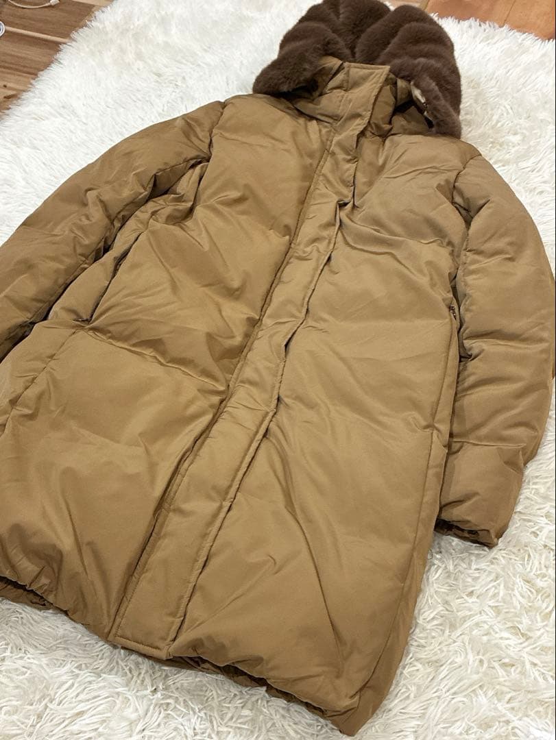 IND イネド《VERY掲載》エコファーフード2WAYダウン《Re:DOWN》