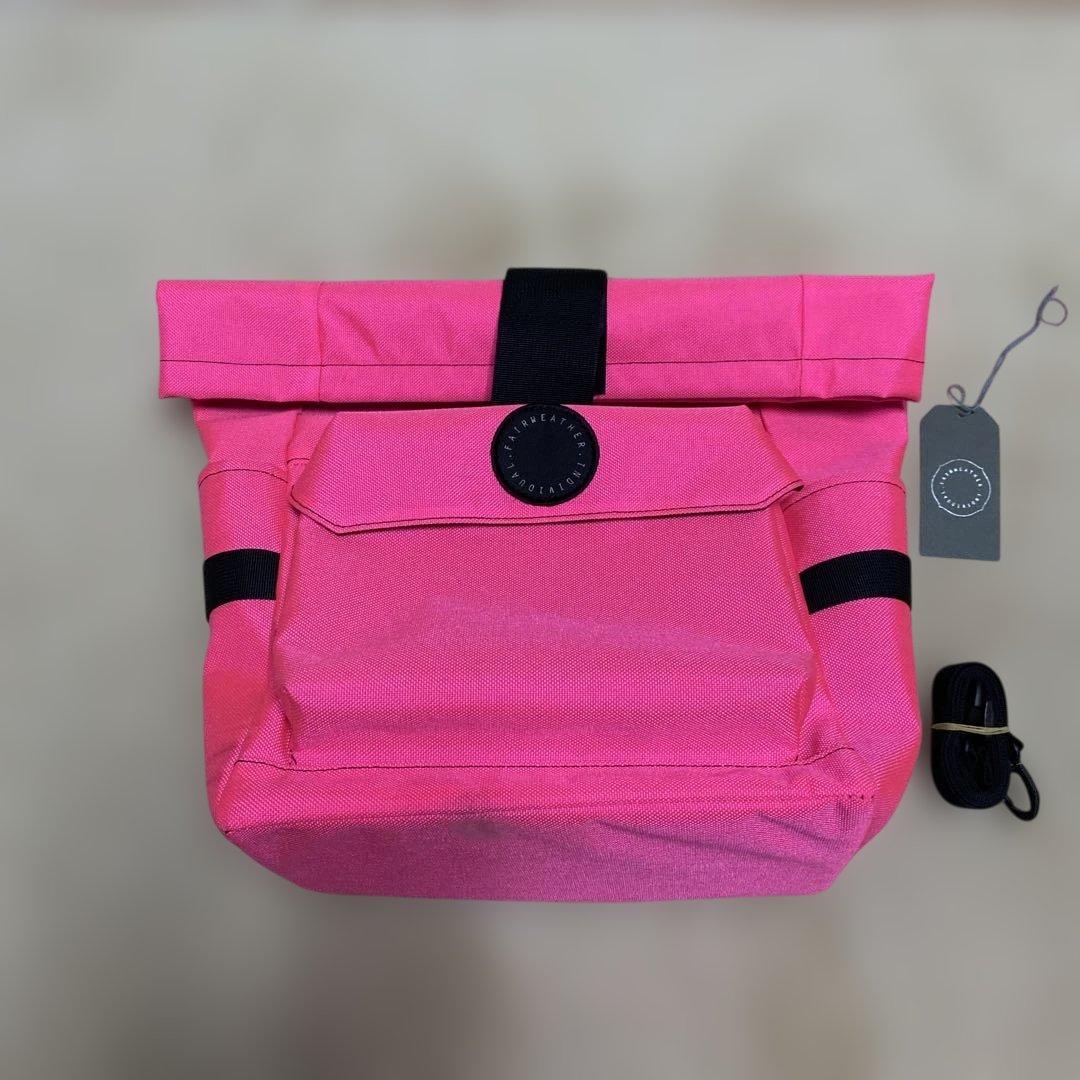FAIRWEATHER 車体装着バッグ ピンク FAIRWEATHER corner bag cordura (フェアウェザー コーナーバック