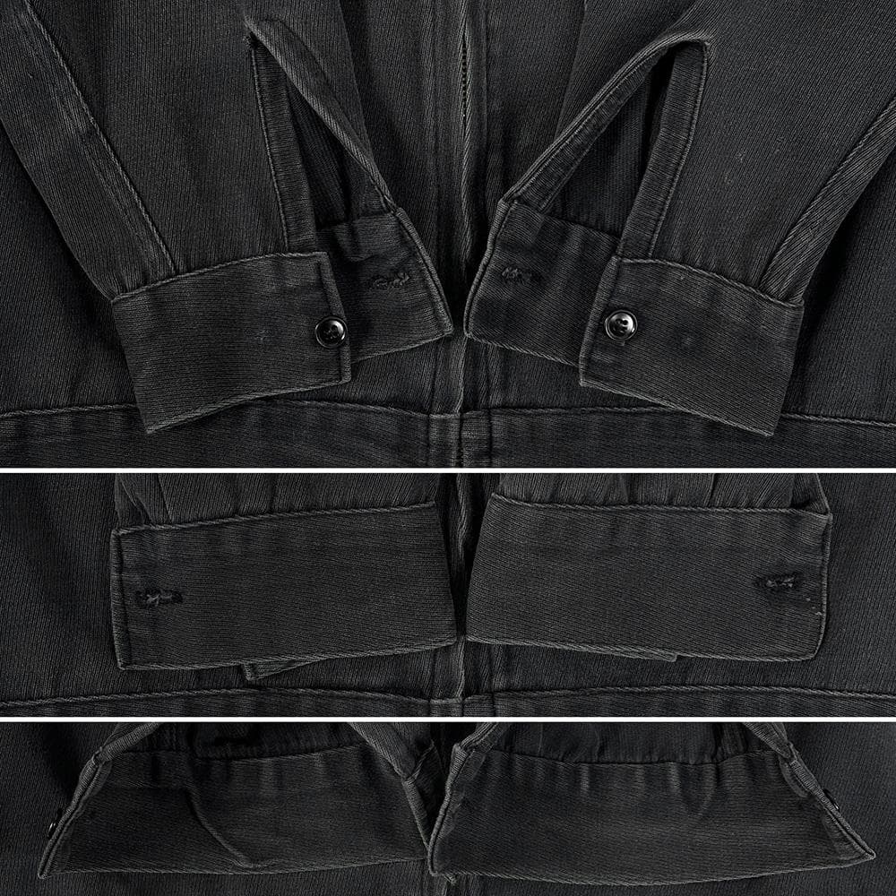 50s 墨黒 コットン ウィップコード 2nd型 ワーク ジャケット 裏無し