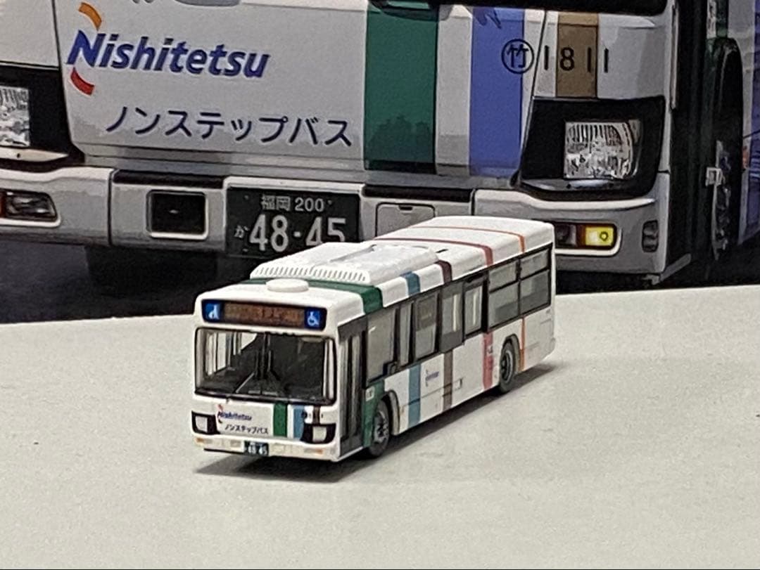 バスコレクション 西日本鉄道 いすゞエルガ 竹下1811 Nゲージ 西鉄バス