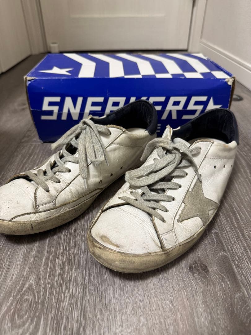 GOLDEN  Superstar レザー スター ホワイト IT43 楽天市場】ゴールデングース スニーカー メンズ スーパースター レザー