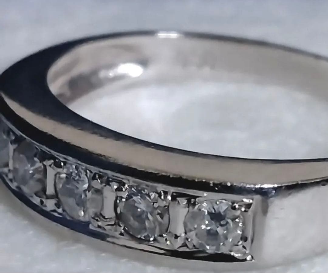 Pt900 プラチナ リング　ダイヤモンド0.3ct 12号　3.2g