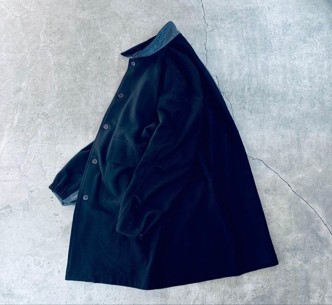 STUMPSTAMP COMFORT COAT \"WOOL\"（BLK×GRY)