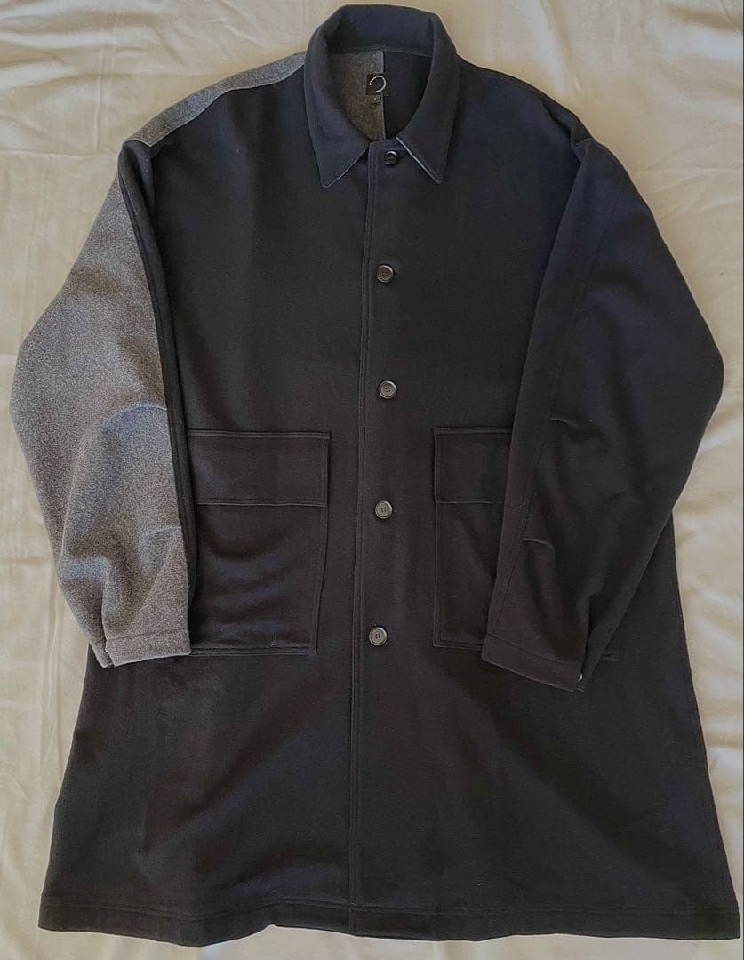 STUMPSTAMP COMFORT COAT \"WOOL\"（BLK×GRY)