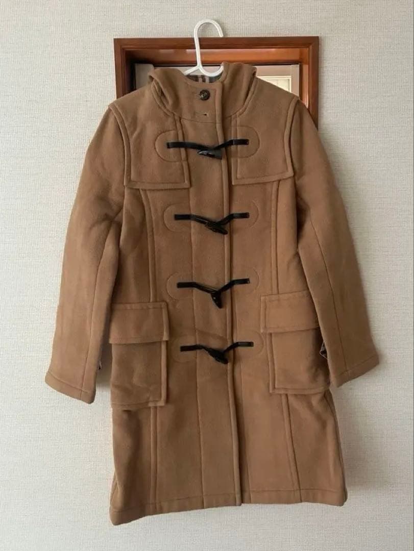 バーバリーブルーレーベル　ベージュ ダッフルコート 38 中古・古着通販】BURBERRY BLUE LABEL (バーバリーブルーレーベル