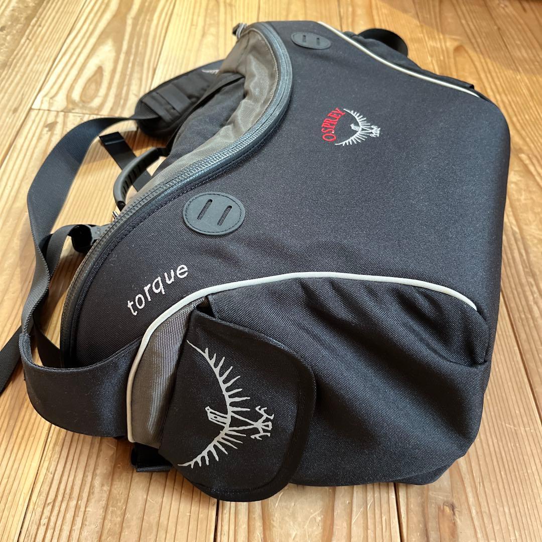 【美品】OSPREY torqueメッセンジャーバッグ ブラック オスプレー