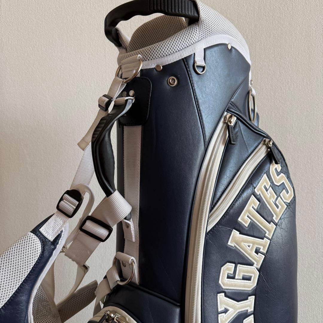 パーリーゲイツ キャディバッグ ショルダー式 スタンド式 軽量 紺