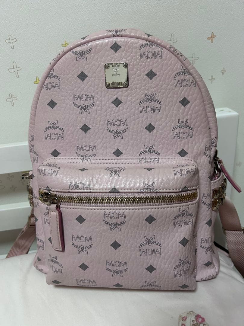 mcm パウダーピンク リュック Sサイズ - メルカリ