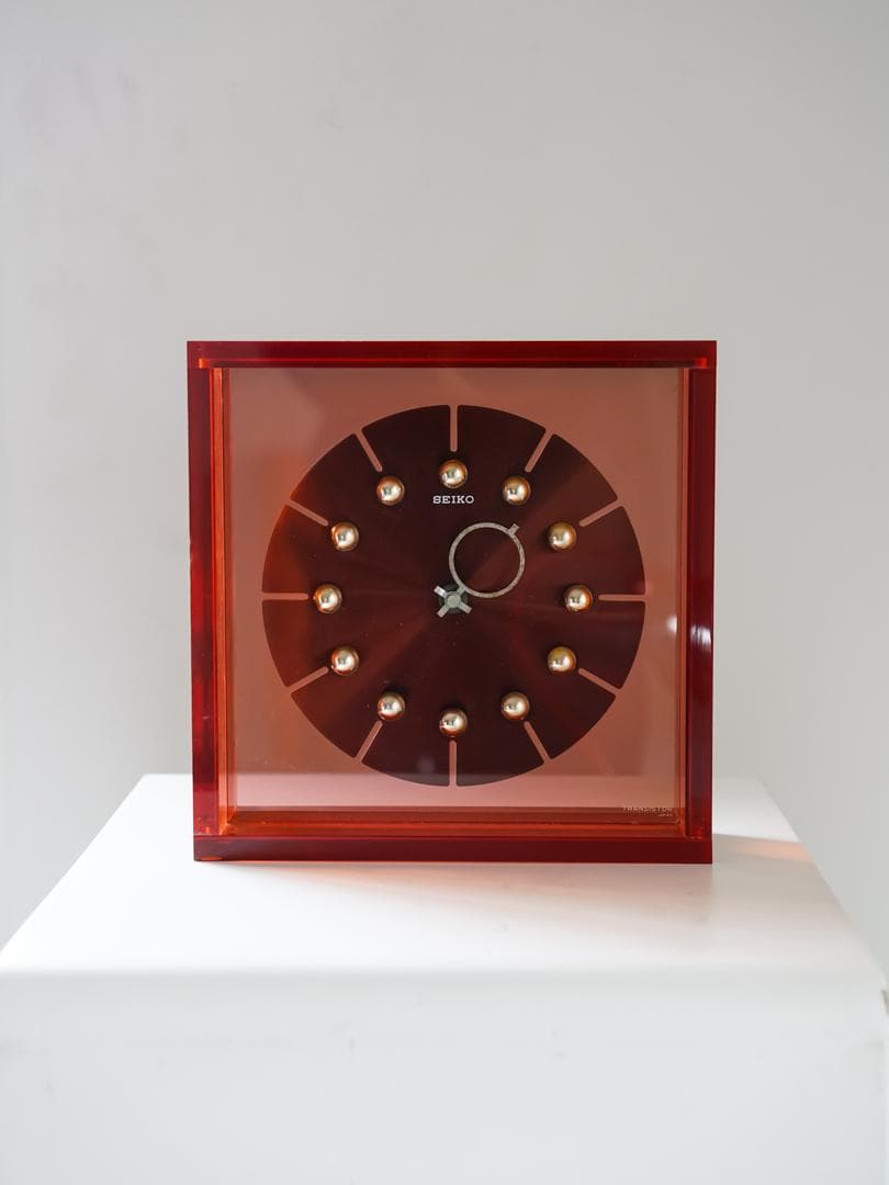 70's SEIKO スペースエイジ アクリル時計 ミッドセンチュリー - メルカリ