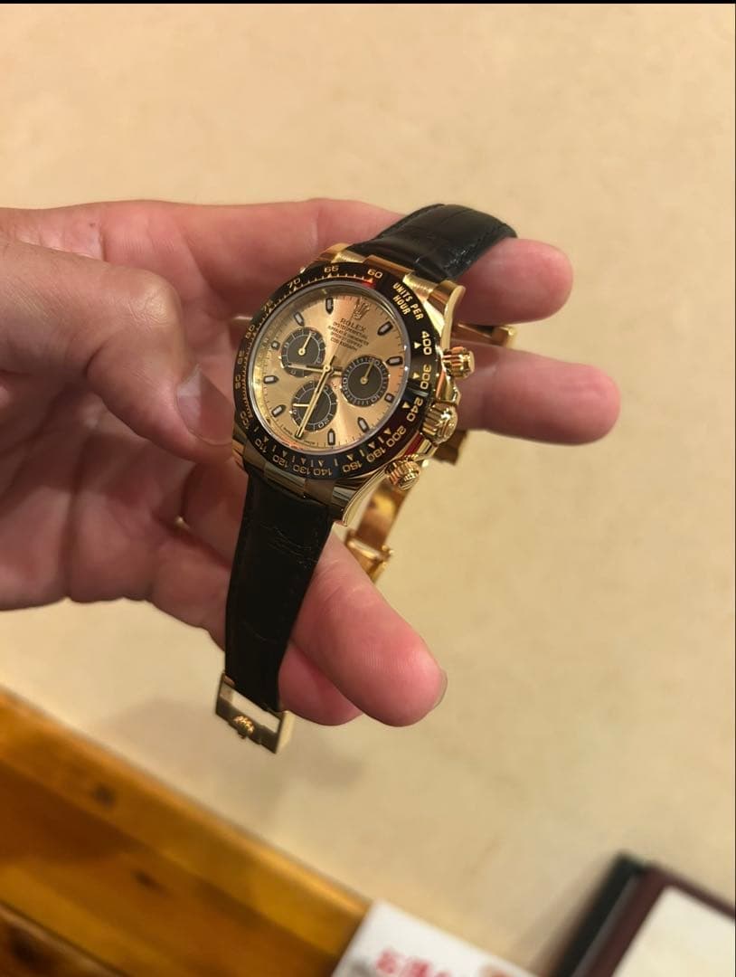 ♡リボン♡　ロレックス デイトナ純正革ベルト 116518/9/5LN