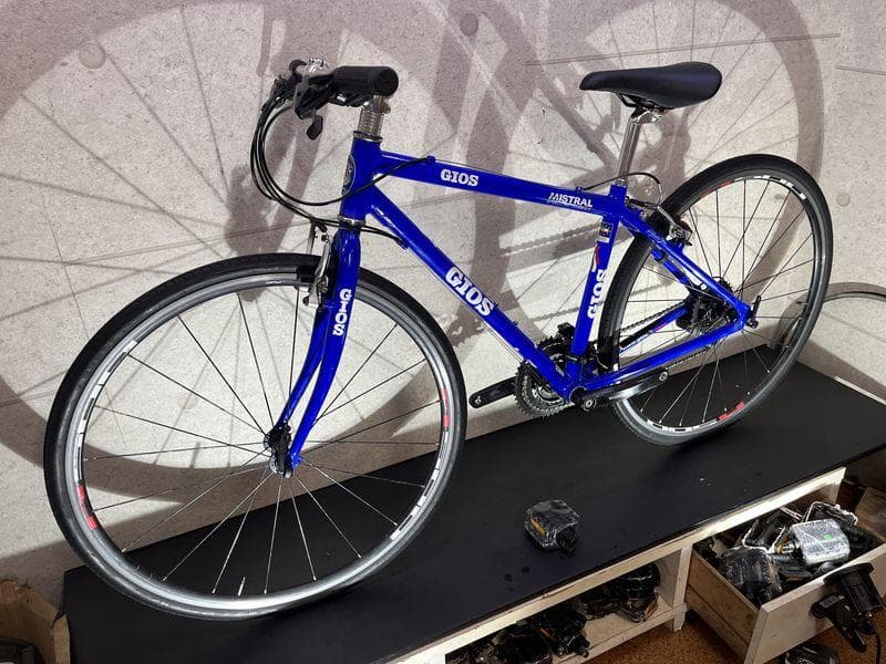 GIOS MISTRAL 700c ジオス クロスバイク ブルー 2015 - メルカリ