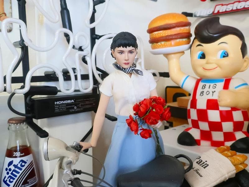 爆レア★絶版★1/6 ローマの休日 オードリーヘップバーン ベスパ 石畳土台付