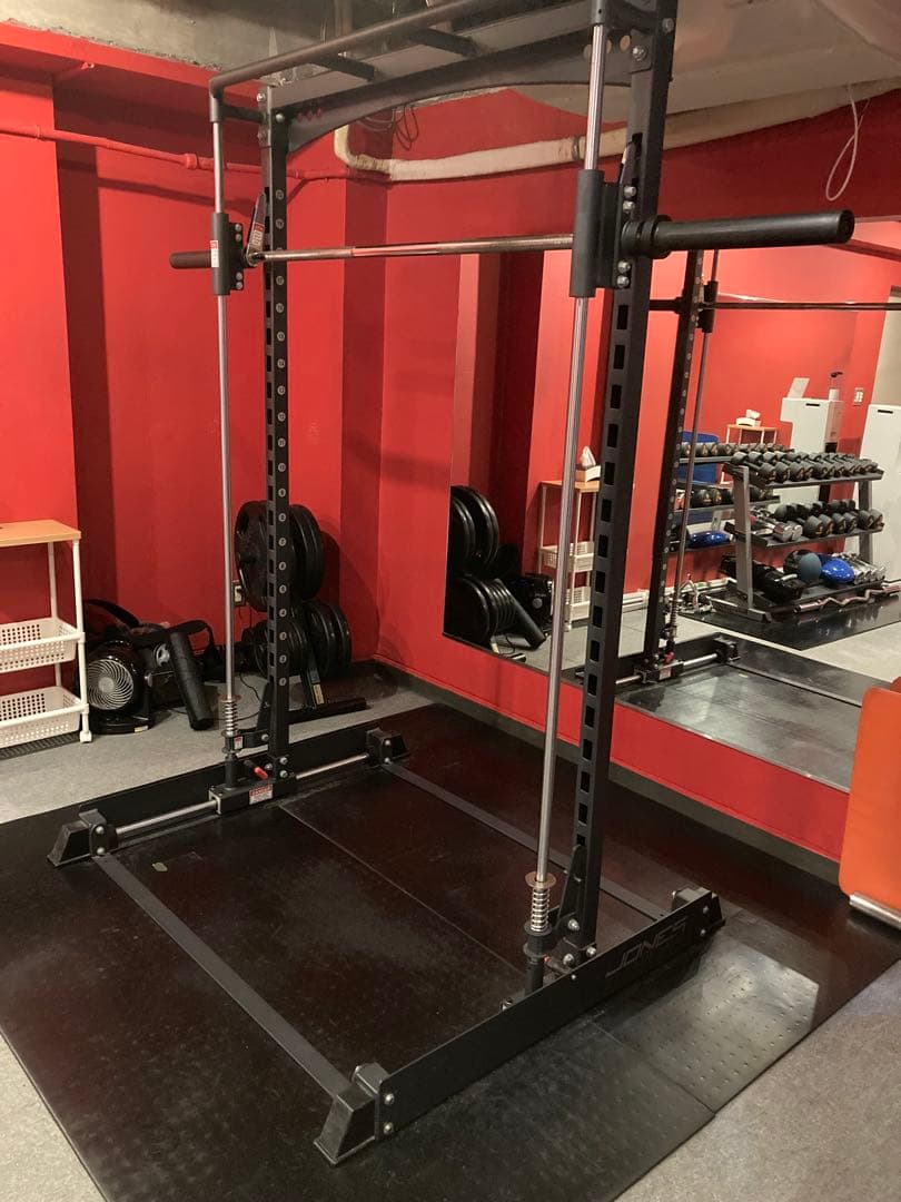 【引き取り限定】 3Dスミスマシン&BULLラバープレート117.5kgセット スミスマシーン＆ハーフラック（プレートホルダー4セット付） - 株式