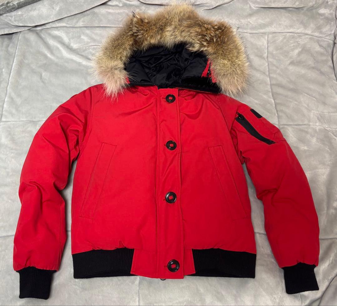 【夕焼け】  ダウンジャケット 赤 ミッドウェイトダウン パファージャケット アクティブレッド